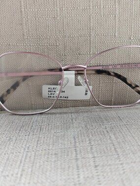 KLEO Women Eyeglasses Frame LAVENDER Tone Metal Eyewear Glasses Frame only NWT